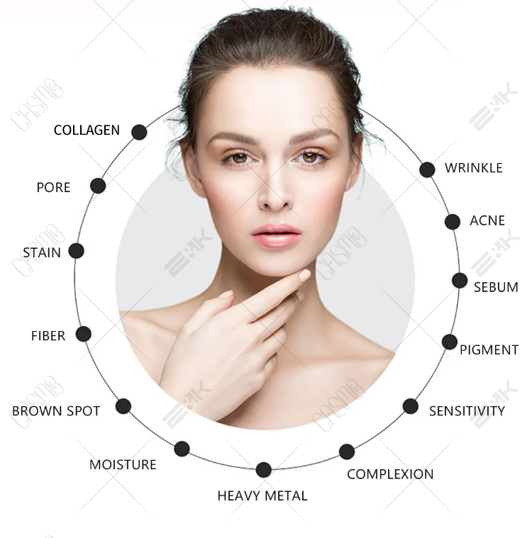 Skin Scanner Facial Skin Analyzer Skin Smart Diagnostic Device AI Facial Skin Detection Machine (3)